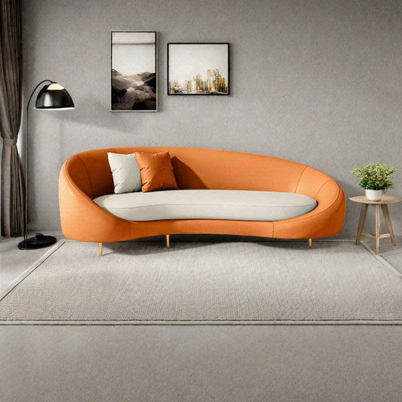 Fauteuil inclinable en éponge de luxe léger, Orange, Orienté à gauche (vu de face)