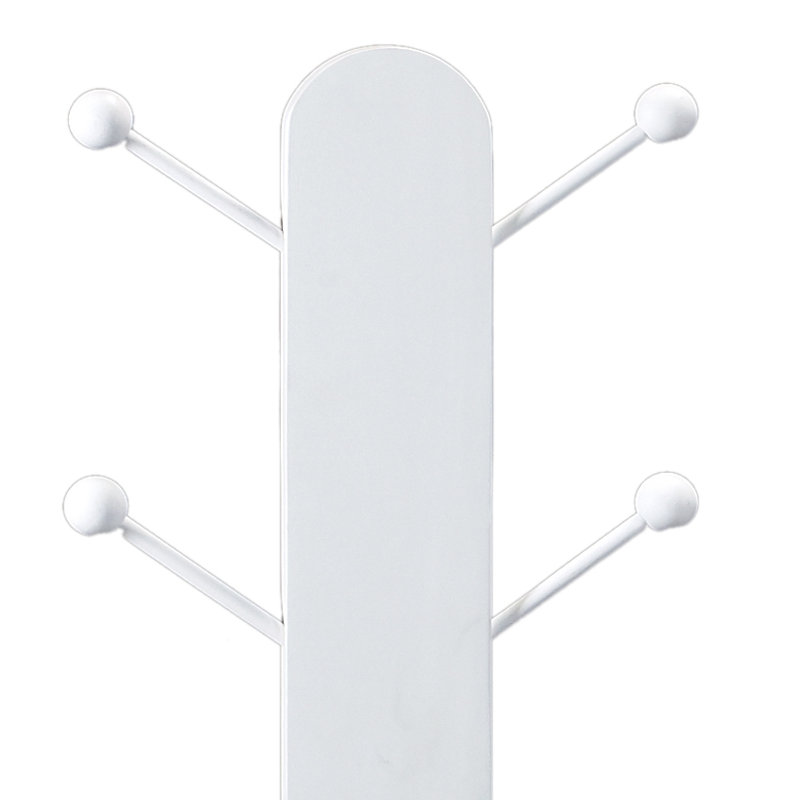 Freestanding Coat Rack, White
