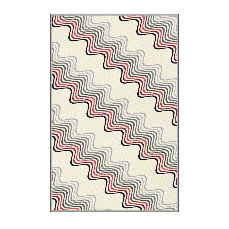 Antibacterial Hall Carpet, 3D Digital Printed, 3.3 x 4.9 ft | 100% Polyester, 0.3 in Pile Height, Non-Slip Underside, Machine Washable, Durable & Easy Care | Perfect for Living Room, Entryway & Home Décor