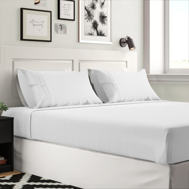 Twill Sheet Set, California King Sheet Set, White