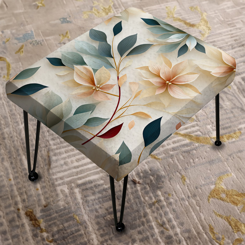 Repose-pieds Subtle Whispers III - Floral