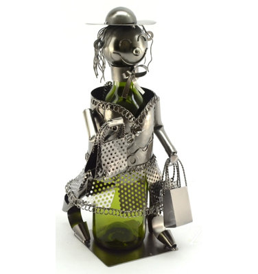 Tabletop Wine Bottle Rack in Silver