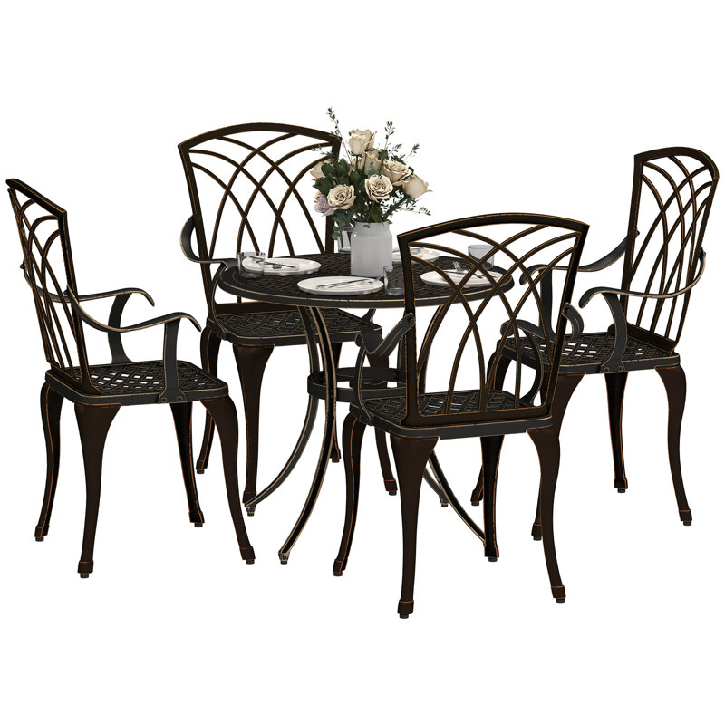 Round 5 - Piece 4 - People 85Cm L Outdoor Table Set