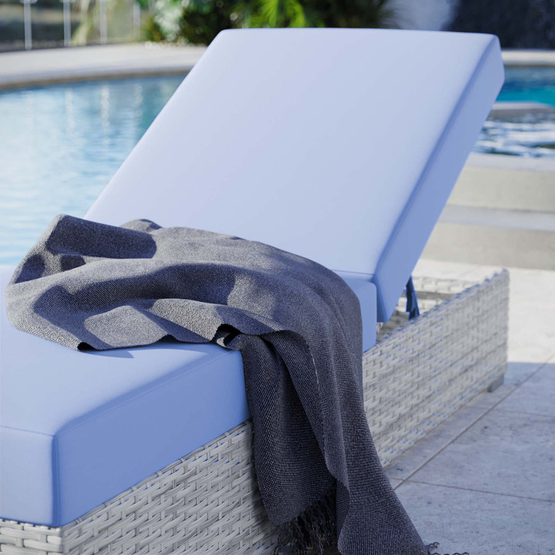 Chaise d'extérieur Modway Convene, Bleu clair