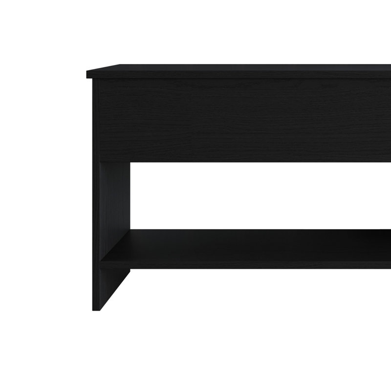 Banc de rangement Glendive, Noir