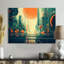 Impression d'art mural rétro moderne pleine lune III - Mid-Century-676138467-676138471