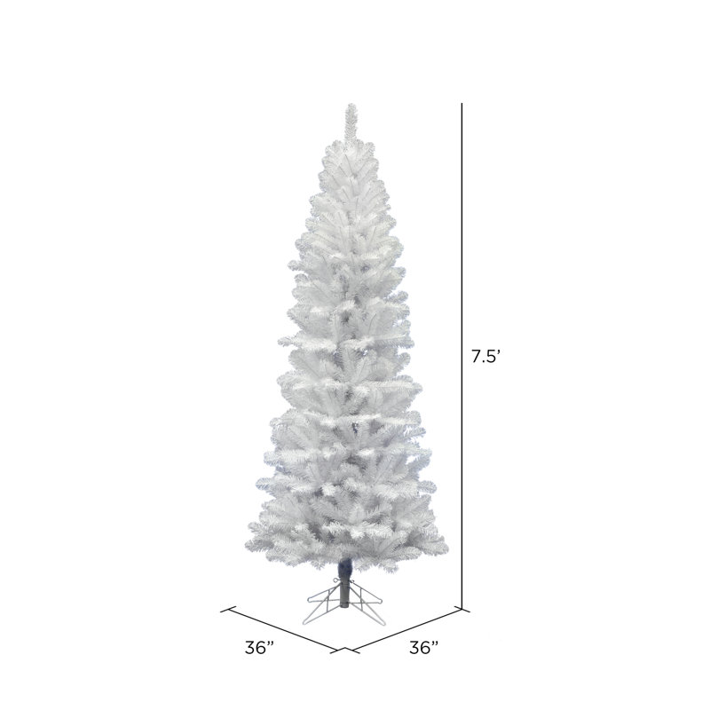 Salem Pencil Artificial Pine Christmas Tree, 7'6"
