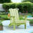 Wolak High Density Polyethylene Folding Adirondack Chair With Double Cup Holder-357394278