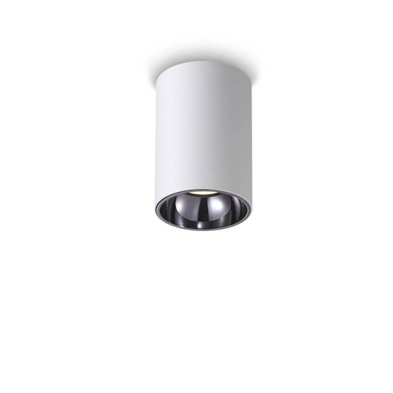 UltraBeam White Round Surface Mounted Ceiling Downlight, 13.8cm H x 9.3cm W x 13.8cm D