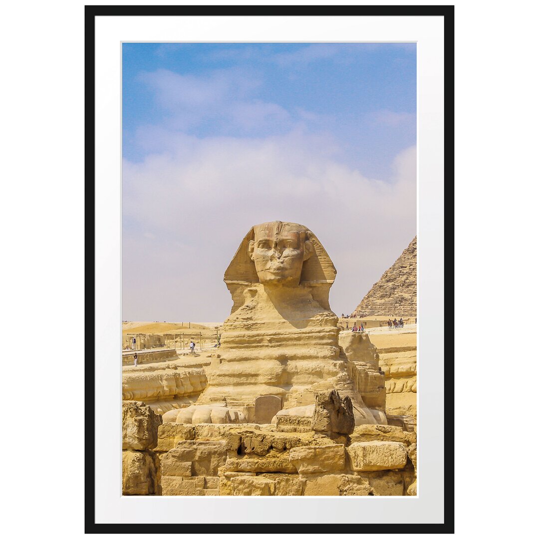 Gerahmtes Poster Große Sphinx von Gizeh