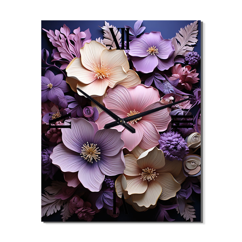 Horloge murale Aimo - Hibiscus, Petit