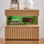 Table de chevet moderne avec station de charge et ports USB, table de chevet Mid-Century avec tiroir d'intimité dissimulé et 2 tiroirs de rangement, table de bout pour la chambre à coucher et le salon-471696415