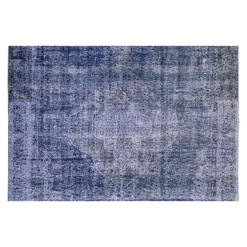 ZIVNVIZIGBL00 Wool Oriental Area Rug in Blue, Rectangle 6' x 9'