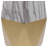 Ceramic Faux Marble Decorative Vase with Base-28118411-28118466