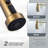 Single Handle Pull Down Kitchen Faucet with Soap Dispenser in Brushed Nickel-103495821