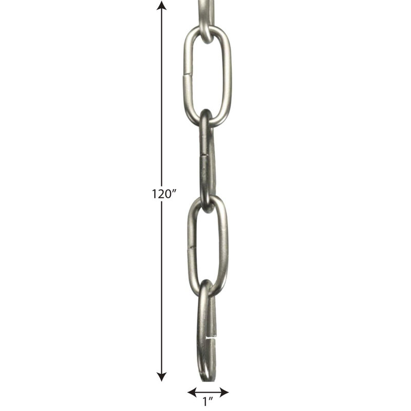 10-Foot Antique Nickel 9-Gauge Chain