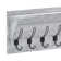 Nariaki Wall Mounted Solid Pine Wood Storage Rack with Upper Shelf and 5 Hanging Hooks