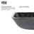 Donatello 18" L x 13" W x 4" H Rectangular Glass Vessel Bathroom Sink with 10" H Faucet-44823660-44789929