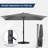 Talaina 10ft. x 10ft. Umbrella Without Base, grey