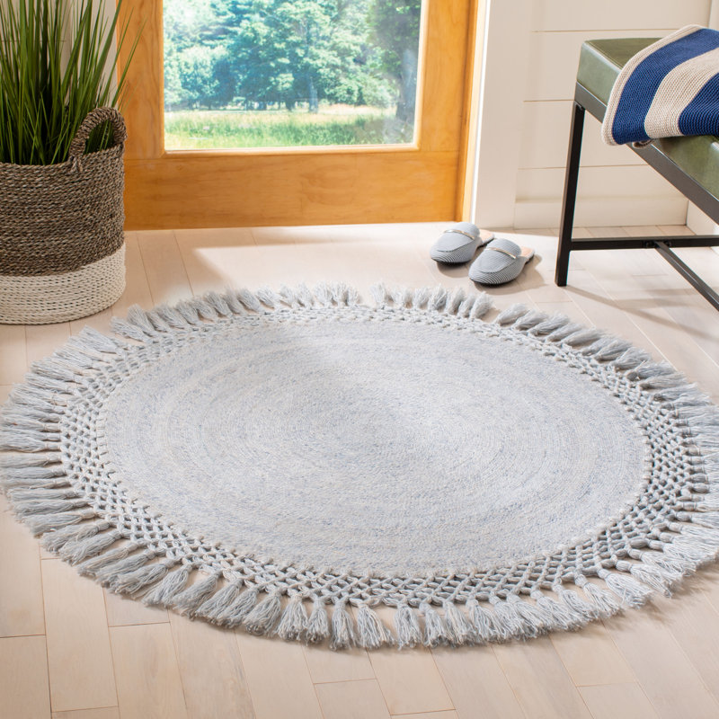 Ubaid Hand Tufted Performance Solid Color Rug, Round 3'