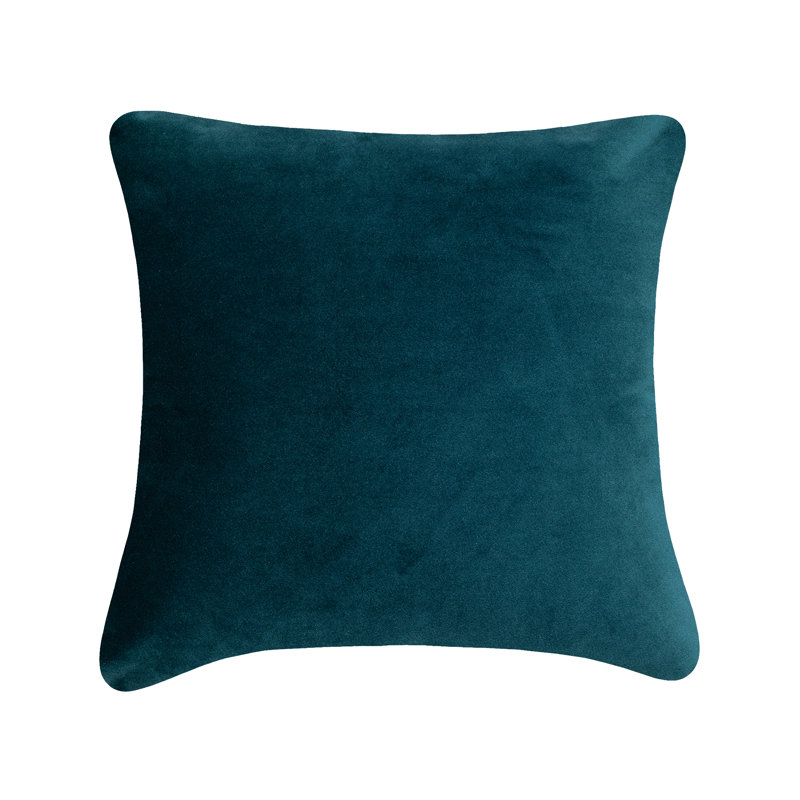Housse et oreiller carré en velours, Vert