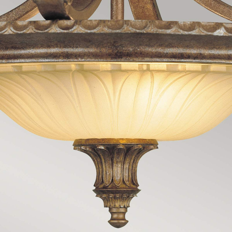 Lanesboro Glass Semi Flush Mount