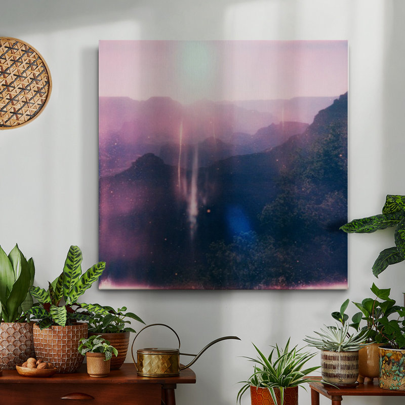 Toile tendue avec châssis Grand Canyon Sunrise I-Premium - prête à être accrochée