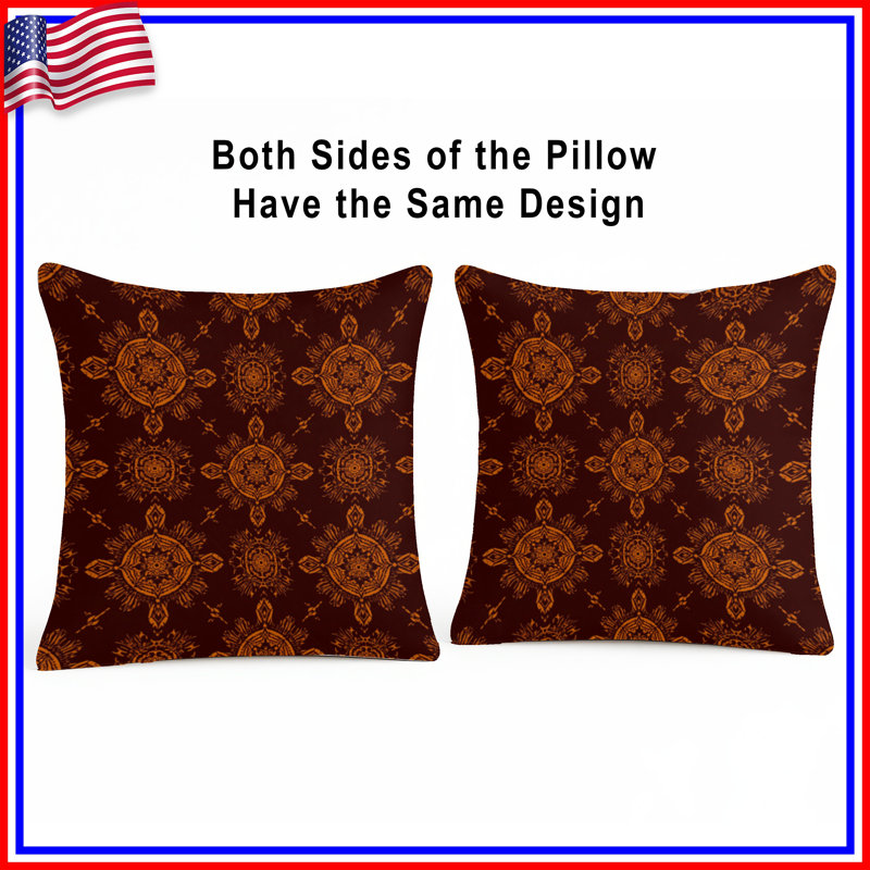 Coussins décoratifs Brown, 26 x 26 pouces