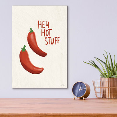 «Veggie Fun 4» par Janelle Penner, art mural en verre acrylique épique 12 po x 16 po