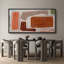 Impression sur toile encadrée orange et brun-107118453-111666035