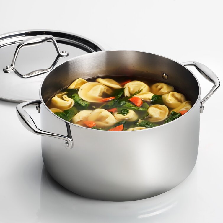18/10 Stainless Steel 9Â½ Pasta Insert for Tramontina Gourmet 8-qt. Tri-Ply  Clad Stock Pot, One Size, Silver - Yahoo Shopping