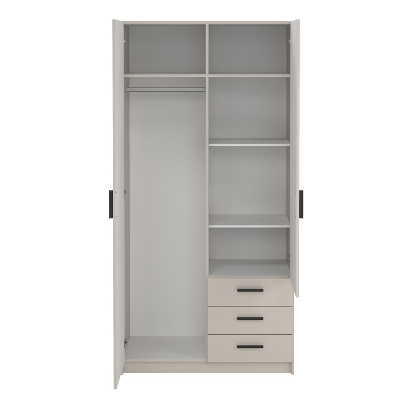 Sprint Manufactured Wood Wardrobe, Cashmere