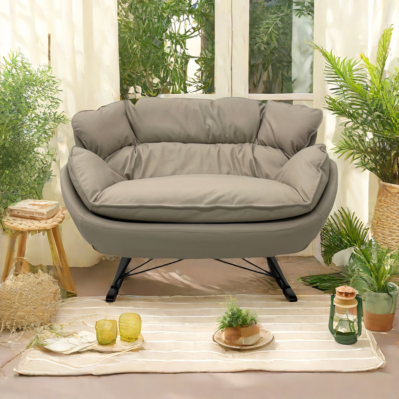 Fauteuil berçant, Gris clair