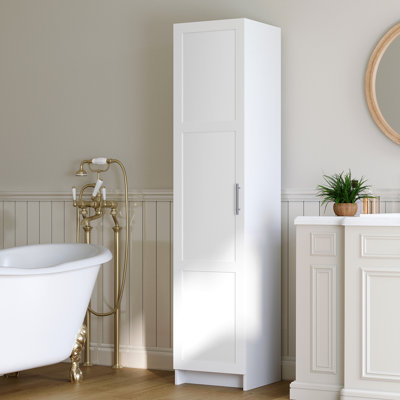 70.87" Tall Narrow Storage Bathroom Cabinet With 3 Adjustable Shelves For Living Room/Kitchen/Laundry/Bedroom