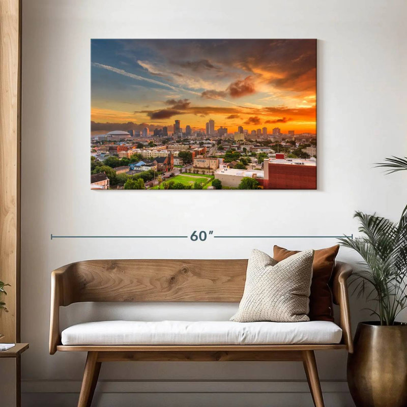 Sireci New Orleans Sundown, 30" H x 45" W