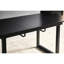 Black Square Table With Metal Leg, Top, Modern Living Room Feature Addition Table, Extendable And Practical