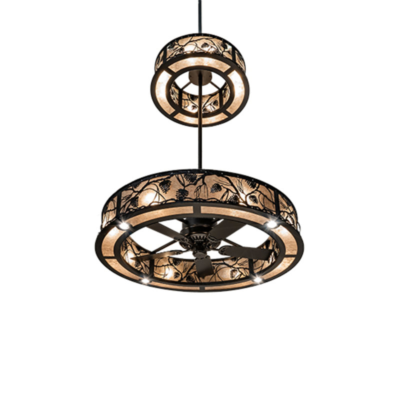 Whispering Pines Downrod Ceiling Fan