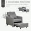 Fauteuil inclinable avec repose-pieds Erémie