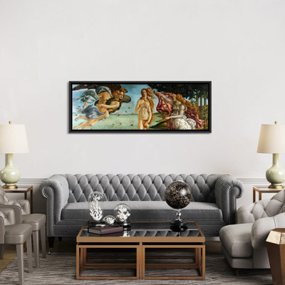 Ensemble de 3 reproductions d'art sur toile tendue Botticelli Sandro