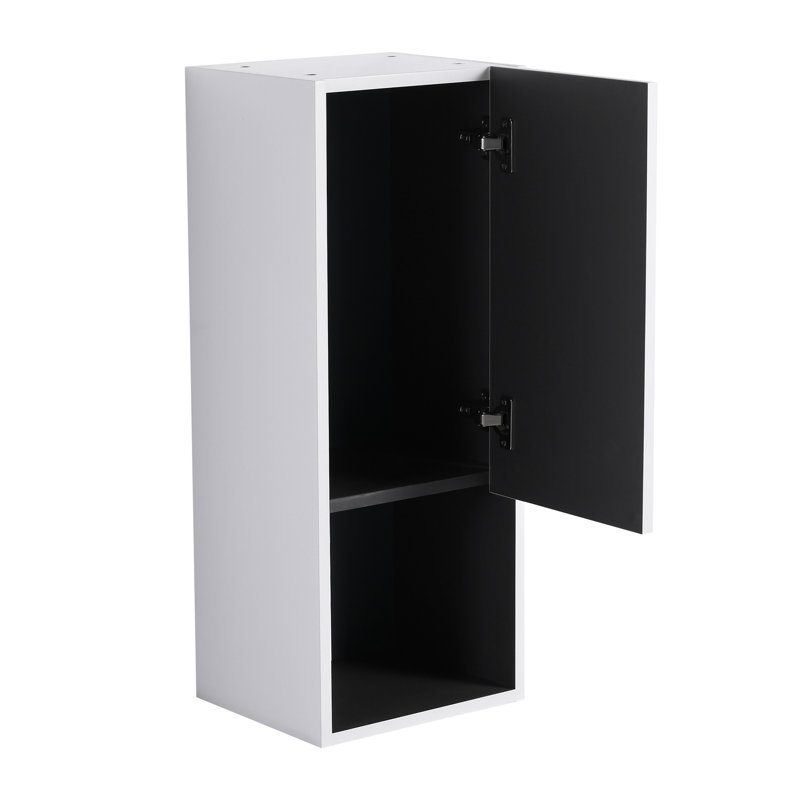 Armoire murale 12 po, 3 portes à fermeture en douceur, blanc