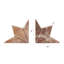 Serre-livres en marbre rose onyx