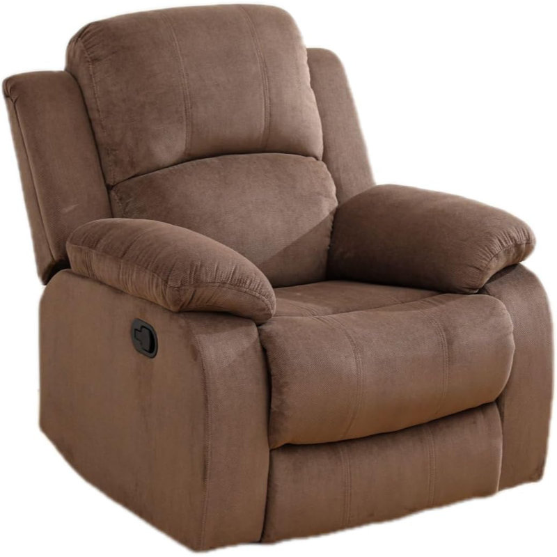 Jalus Recliner, Light Brown Cotton Blend