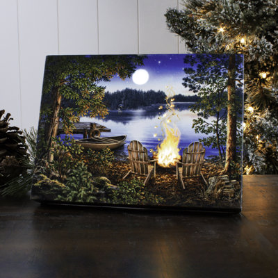 Cioffi - Lakeside 8x6 Lighted Tabletop Canvas