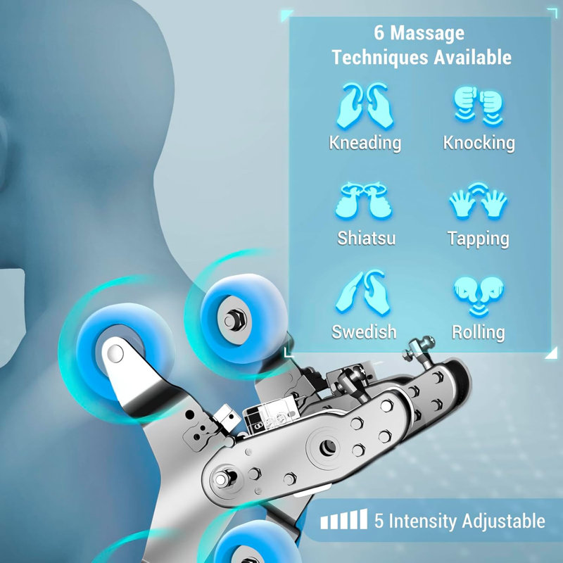 2025 3D Massage Chair Full Body - SL Track Zero Gravity Massage Chair Recliner with Calf and Foot Rollers, AI Voice Control, LCD Screen, Quick Access Buttons
