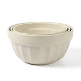 Martha Stewart Broadbrook 3 Piece 4 Qt, 2.8 Qt, 2.1 Qt Stoneware Bowl Set - Sharkey Grey