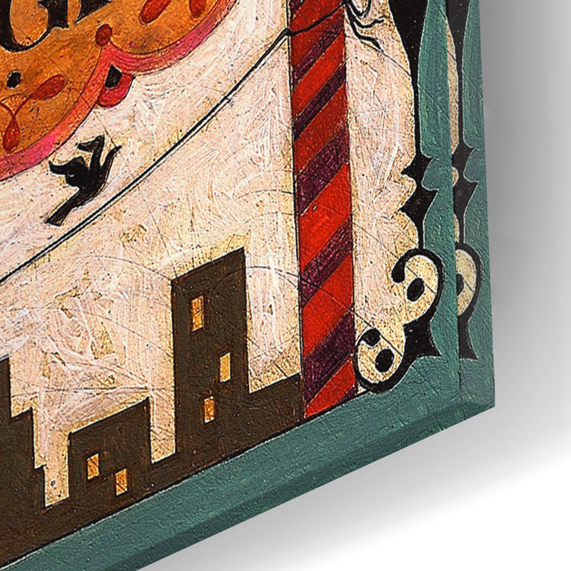 Art mural en verre Charlton Home®, H 16 po x l 12 po x P 0,13 po