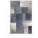 Tapis bleu / ivoire / gris à motif géométrique Damarus