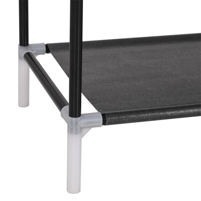 24 Pair Shoe Rack, Black