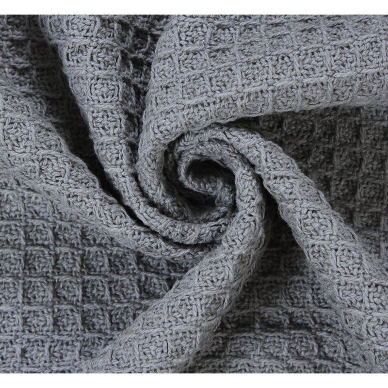 Jeté Honeycomb, Gris, l 50 po x L 60 po
