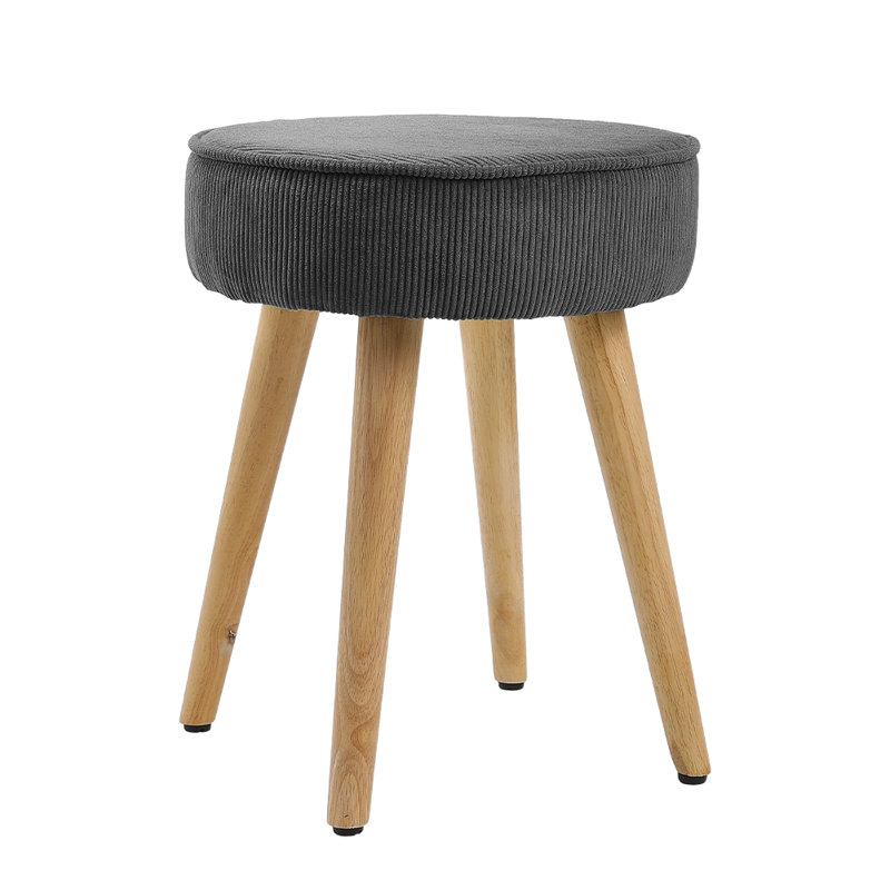 Solid + Manufactured Wood Accent Stool